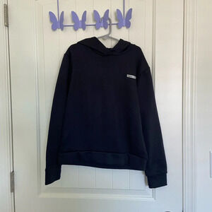 EUC | Hind girl’s solid black‎ pullover hoodie — medium